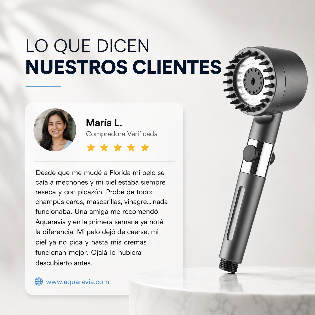 Cabezal de Ducha con Filtro Aquaravia™
